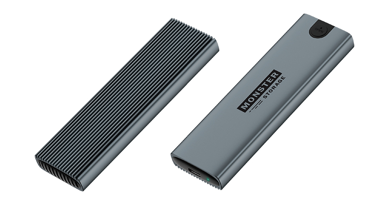 M.2 NVME/SATA 外付けケース - Monster Storage