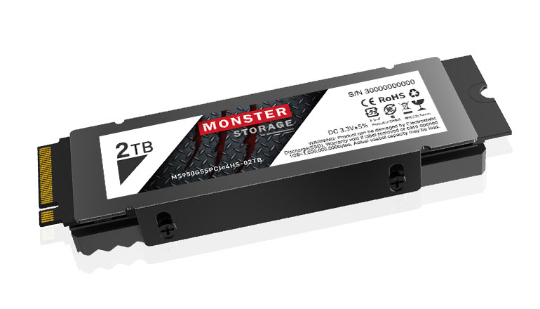 MS950シリーズ｜M.2 2280 PCIe® Gen4 ×4 NVMe SSD + ヒートシンク - Monster Storage