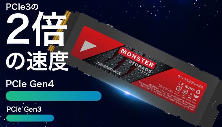 Monster Storage SSD 2TB NVMe PCIe Gen4×4